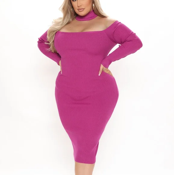 Oversized Plus Size Sweater Dress Dresses Long Sleeve Off Shoulder Maxi Sweater  Dress With Manufactured Runs